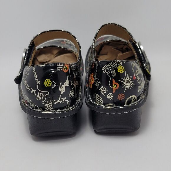 Alegria Peace & Love Patent Leather Slip On Mary Jane Shoes Size 38 PAL-311 - Picture 7 of 13